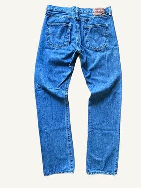 Levi’s 501 Vintage Button Fly Dark Wash Jeans Red Tab 34x34